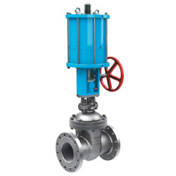 氣動(dòng)法蘭連接閘閥